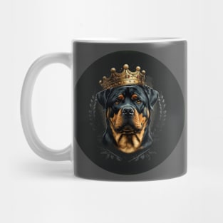 Rottweiler Dog with Crown Mug